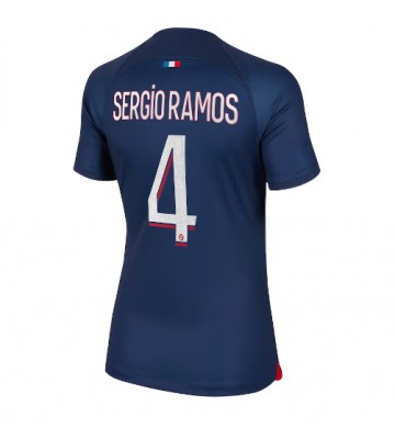 Paris Saint-Germain Sergio Ramos #4 Hemmatröja Dam 2023-24 Korta ärmar